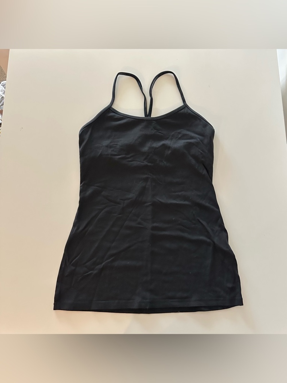 Lululemon Y2K OG Luon Black Bra Tank Power Y Racerback 8 Sculpting Snatched